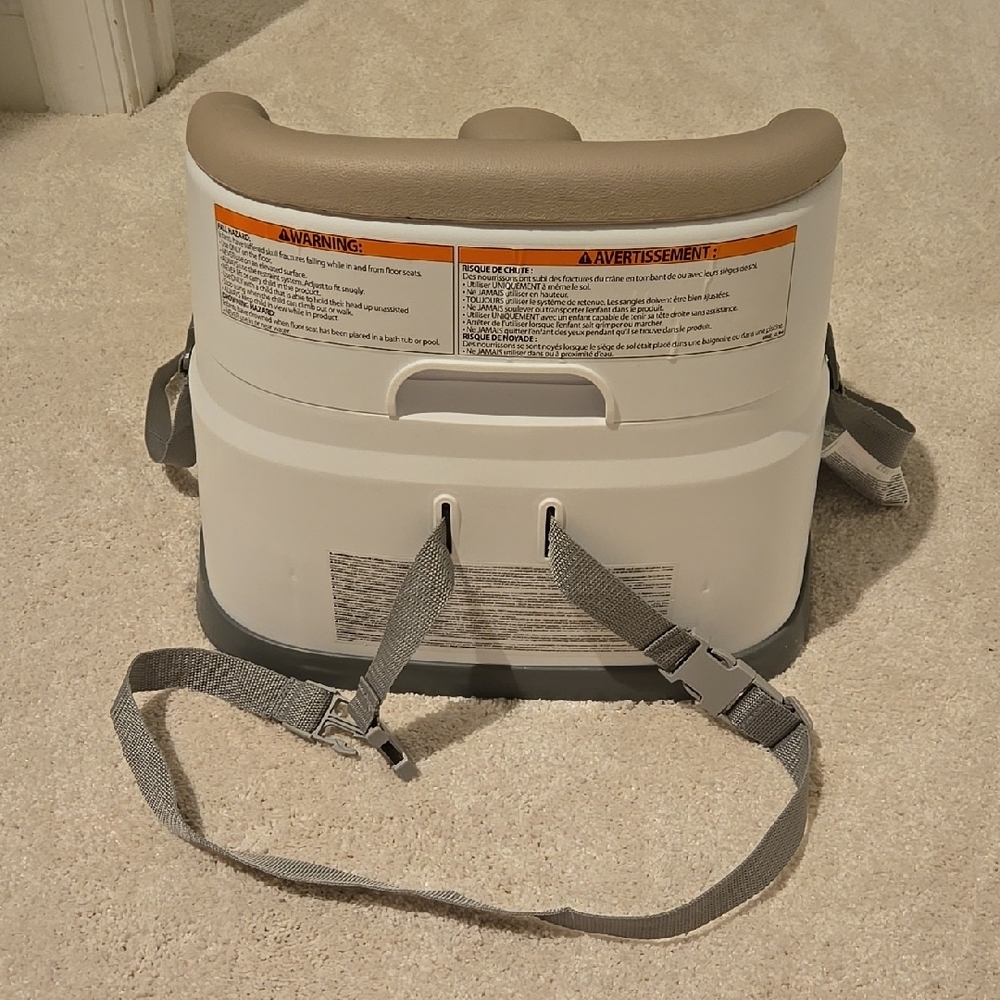 Ingenuity Baby Booster Seat in Tan and Gray - Picture 2 of 4